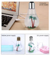 Colorful Light bulb Humidifier Air Ultrasonic USB 400ML